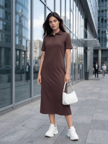 Платье П 821 (шоколадный)